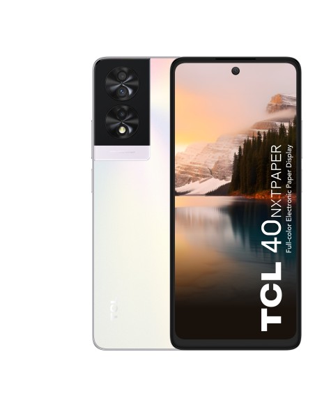 TCL 40 NXTPAPER 17,2 cm (6.78") SIM doble Android 13 4G USB Tipo C 8 GB 256 GB 5010 mAh Perlado TCL 40 NXTPAPER 17,2 cm (6.78") SIM doble Android 13 4G USB Tipo C 8 GB 256 GB 5010 mAh Perlado
