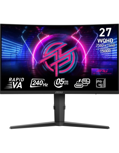 MSI MPG 275CQRXF pantalla para PC 68,6 cm (27") 2560 x 1440 Pixeles Wide Quad HD Negro