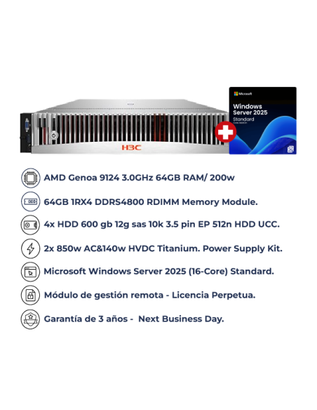 Servidor H3C UniServer R3950 G6 Custom