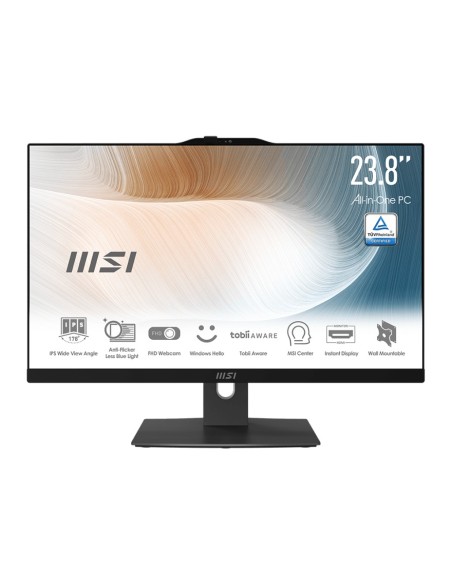 MSI Modern 00-AE0711-1265 All-in-One PC Intel® Core™ i5 i5-1235U 60,5 cm (23.8") 1920 x 1080 Pixeles Pantalla táctil PC todo en
