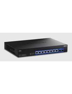 Trendnet TEG-S7102 switch No administrado 10G Ethernet (100 1000 10000) Escritorio Negro