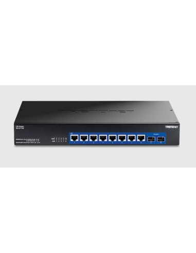 Trendnet TEG-S7102 switch No administrado 10G Ethernet (100 1000 10000) Escritorio Negro