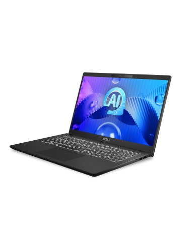 MSI Modern 15 H AI C1MG-078XES Intel Core Ultra 5 125H Portátil 39,6 cm (15.6") Full HD 16 GB DDR5-SDRAM 512 GB SSD Wi-Fi 6E