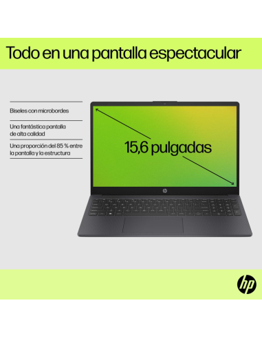 HP Laptop 15-fd0234ns Intel® Core™ i7 i7-1355U Portátil 39,6 cm (15.6") Full HD 16 GB DDR4-SDRAM 512 GB SSD Wi-Fi 6E (802.11ax)