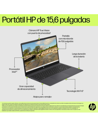 HP Laptop 15-fd0234ns Intel® Core™ i7 i7-1355U Portátil 39,6 cm (15.6") Full HD 16 GB DDR4-SDRAM 512 GB SSD Wi-Fi 6E (802.11ax)