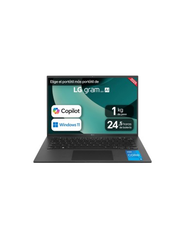 LG Gram 14Z90RU-G.AA55B ordenador portatil Intel® Core™ i5 i5-1334U Portátil 35,6 cm (14") WUXGA 16 GB LPDDR5-SDRAM 512 GB SSD