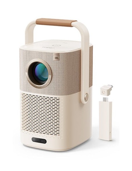 Yaber T2 Plus Proyector de corto alcance 450 lúmenes ANSI LED 1080p (1920x1080) Marrón, Crema de color