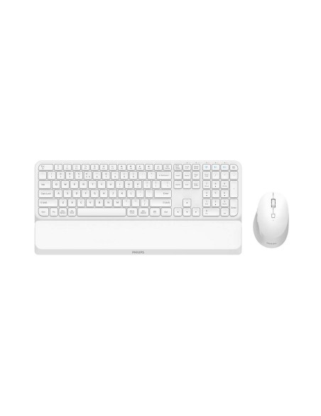 Philips 6000 series SPT6607W 16 teclado Ratón incluido Universal RF Wireless + Bluetooth QWERTY Inglés Blanco