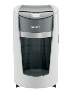 Leitz Destructora de Papel IQ OptiMax Office Microcorte Seguridad P5 35L - Blanca