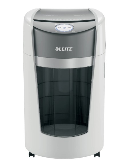 Leitz Destructora de Papel IQ OptiMax Office Microcorte Seguridad P5 35L - Blanca Leitz Destructora de Papel IQ OptiMax Office Microcorte Seguridad P5 35L - Blanca