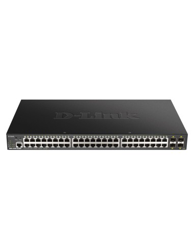 D-Link DGS-1250-52XMP Gestionado L3 Energía sobre Ethernet (PoE) Negro