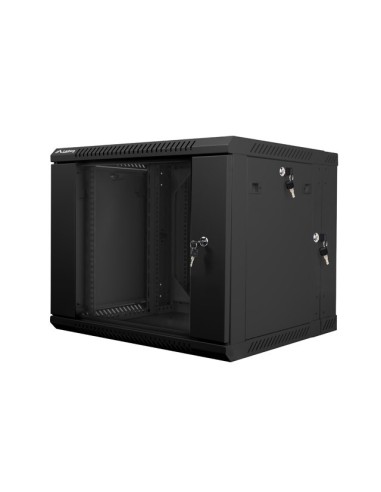Lanberg WF02-6609-10B armario rack 9U Bastidor de pared Negro
