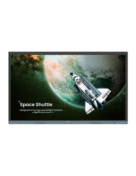 BenQ RE7504 Panel plano interactivo 190,5 cm (75") 450 cd   m² 4K Ultra HD Negro, Gris Pantalla táctil Procesador incorporado