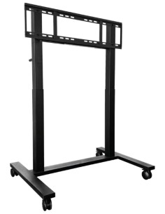 Synetech Height-Adjustable Display Cart Negro Panel plano Carro para administración de tabletas