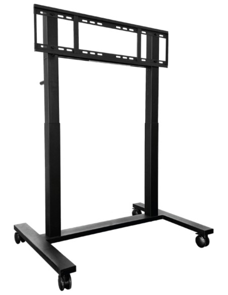 Synetech Height-Adjustable Display Cart Negro Panel plano Carro para administración de tabletas