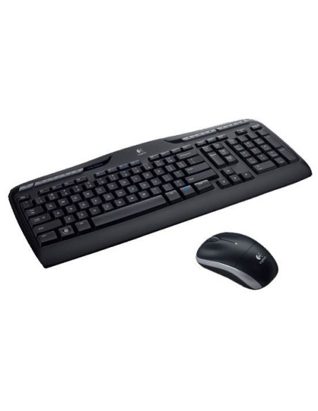 Logitech Wireless Combo MK330 teclado Ratón incluido Oficina RF inalámbrico QWERTY Internacional de EE.UU. Negro