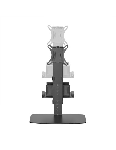 AISENS Soporte de Mesa ECO Giratorio e Inclinable para Monitor TV y Mini PC 8Kg de 17-32, Negro