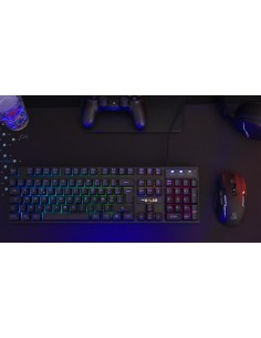The G-Lab KEYZ CAESIUM teclado Juego USB Español Negro