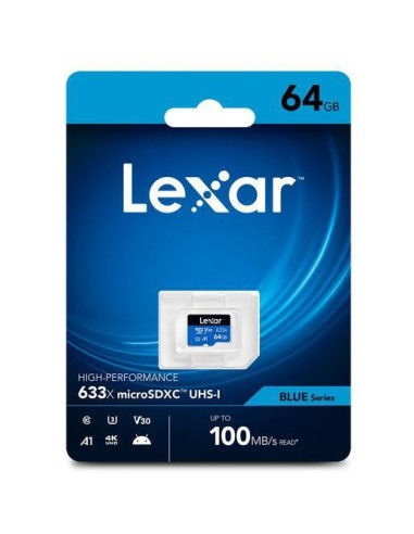 Lexar MEMORY MICRO SDXC 64GB UHS-I LMS0633064G-BNNNG MicroSD
