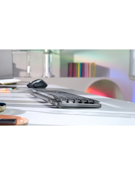 Logitech 920-010753 teclado Oficina RF Wireless + Bluetooth QWERTY Nórdico Grafito