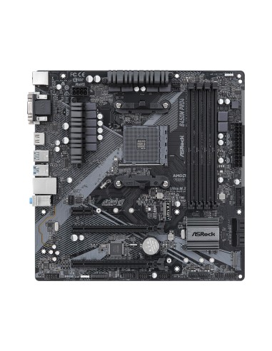 Asrock B450M Pro4 R2.0 AMD B450 Zócalo AM4 micro ATX