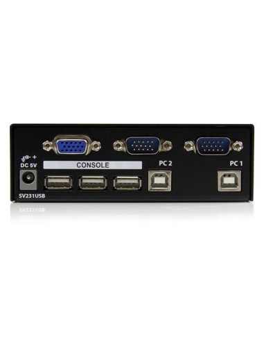 StarTech.com Conmutador Switch Profesional KVM 2 Puertos Vídeo VGA - USB - Hasta 1920x1440