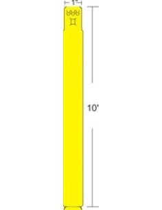 Zebra 10012712-2 etiqueta de impresora Amarillo Etiqueta para impresora autoadhesiva