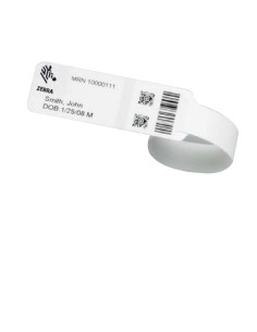 Zebra 10031289K muñequera Blanco Pulsera de hospital