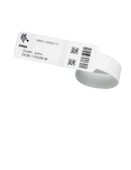Zebra 10031289K muñequera Blanco Pulsera de hospital