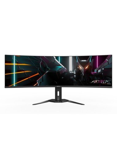 GIGABYTE Monitor de juegos curvo CO49DQ OLED - 5120x1440 (DQHD), 1800R, 144Hz, 0.03ms, KVM, FreeSync Premium Pro, HDMI 2.1