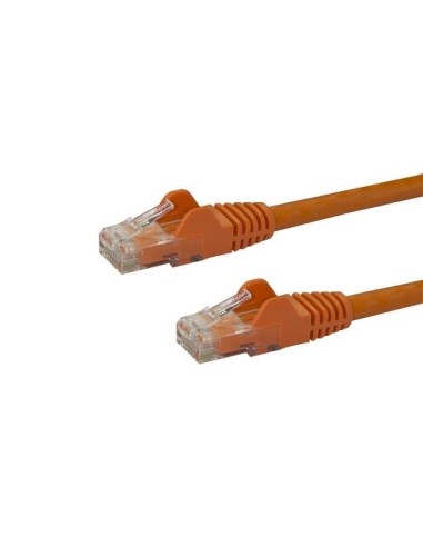 StarTech.com Cable de 2m Naranja de Red Gigabit Cat6 Ethernet RJ45 sin Enganche - Snagless