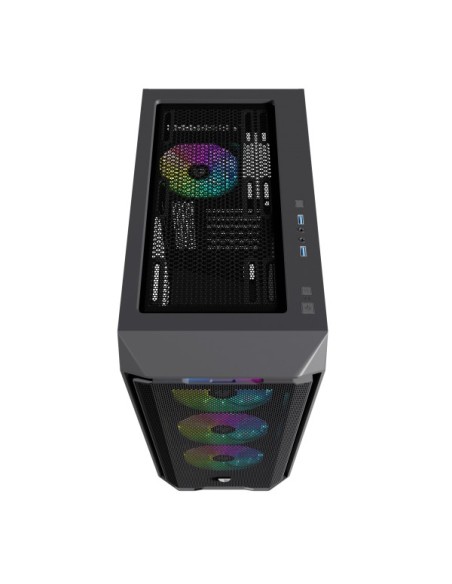 Nfortec NF-CS-KRATERX-B carcasa de ordenador Midi Tower Negro