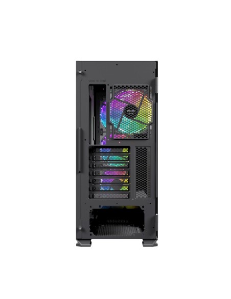 Nfortec NF-CS-KRATERX-B carcasa de ordenador Midi Tower Negro
