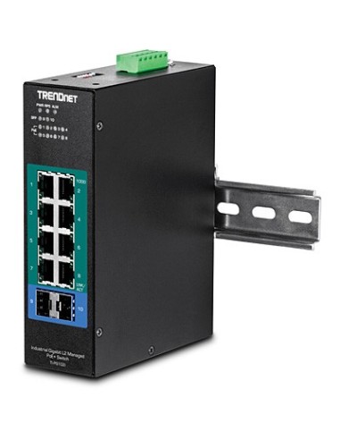 Trendnet TI-PG102I switch Gestionado L2 Gigabit Ethernet (10 100 1000) Energía sobre Ethernet (PoE) Negro