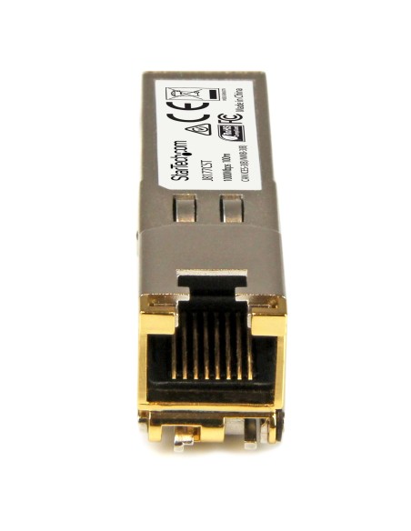 StarTech.com Módulo Transceptor SFP Compatible con el Modelo J8177C de HPE - 1000BASE-T - SFP a RJ45 Cat6   Cat5e - SFP StarTech.com Módulo Transceptor SFP Compatible con el Modelo J8177C de HPE - 1000BASE-T - SFP a RJ45 Cat6   Cat5e - SFP