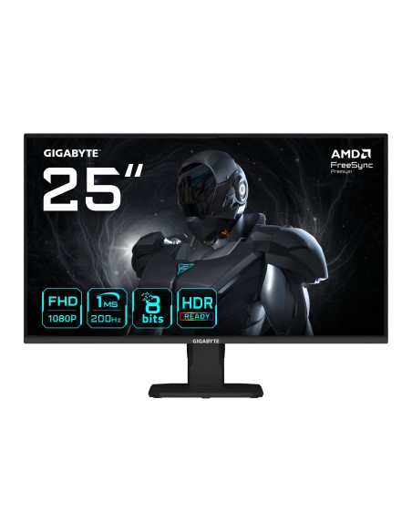 GIGABYTE GS25F2 Monitor Gaming 25" FHD - 1920 x 1080, 200Hz, 1ms, 300 cd m², Display HDR 10, HDMI 2.0, DisplayPort 1.4 GIGABYTE GS25F2 Monitor Gaming 25" FHD - 1920 x 1080, 200Hz, 1ms, 300 cd m², Display HDR 10, HDMI 2.0, DisplayPort 1.4