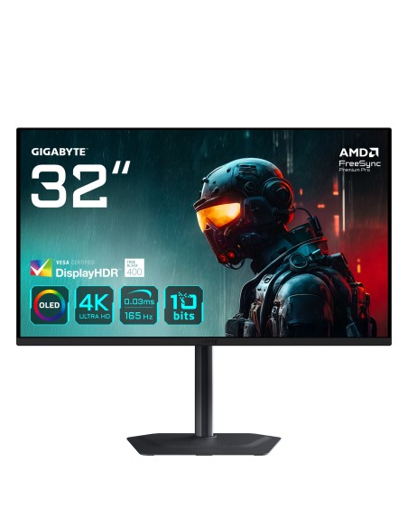 GIGABYTE MO32U 31,5" Monitor Gaming OLED 4K UHD - 3840 x 2160, 165Hz, 0.03ms, 250 cd m², Display HDR True Black 400, HDMI 2.1, GIGABYTE MO32U 31,5" Monitor Gaming OLED 4K UHD - 3840 x 2160, 165Hz, 0.03ms, 250 cd m², Display HDR True Black 400, HDMI 2.1,