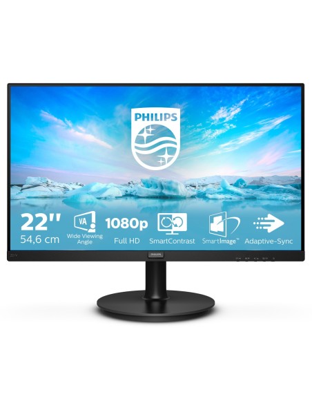 Philips V Line 221V8A 00 LED display 54,6 cm (21.5") 1920 x 1080 Pixeles Full HD Negro Philips V Line 221V8A 00 LED display 54,6 cm (21.5") 1920 x 1080 Pixeles Full HD Negro