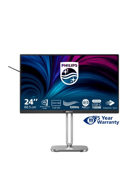 Philips 4000 series 24B2U4301 00 pantalla para PC 60,5 cm (23.8") 1920 x 1080 Pixeles Full HD LCD Gris Philips 4000 series 24B2U4301 00 pantalla para PC 60,5 cm (23.8") 1920 x 1080 Pixeles Full HD LCD Gris