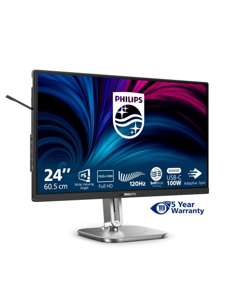 Philips 4000 series 24B2U4301 00 pantalla para PC 60,5 cm (23.8") 1920 x 1080 Pixeles Full HD LCD Gris