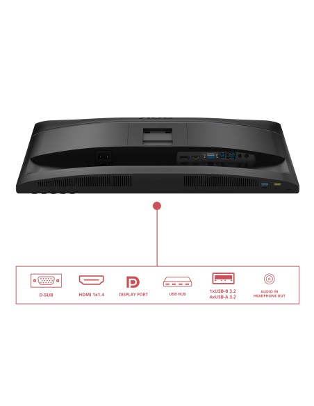 AOC 24E4U pantalla para PC 60,5 cm (23.8") 1920 x 1080 Pixeles Full HD LED Negro