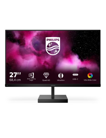 Philips C Line 276C8 00 pantalla para PC 68,6 cm (27") 2560 x 1440 Pixeles Quad HD LCD Negro