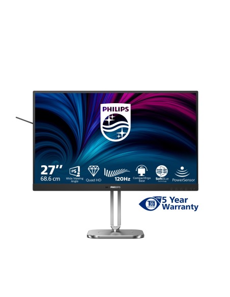 Philips 4000 series 27B2N4500 00 pantalla para PC 68,6 cm (27") 2560 x 1440 Pixeles Quad HD LCD Gris Philips 4000 series 27B2N4500 00 pantalla para PC 68,6 cm (27") 2560 x 1440 Pixeles Quad HD LCD Gris