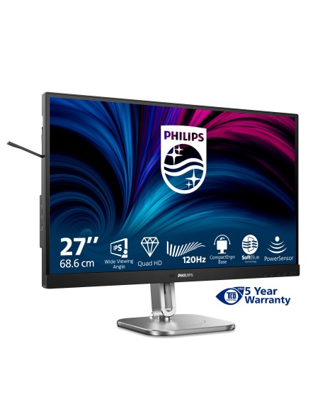 Philips 4000 series 27B2N4500 00 pantalla para PC 68,6 cm (27") 2560 x 1440 Pixeles Quad HD LCD Gris Philips 4000 series 27B2N4500 00 pantalla para PC 68,6 cm (27") 2560 x 1440 Pixeles Quad HD LCD Gris