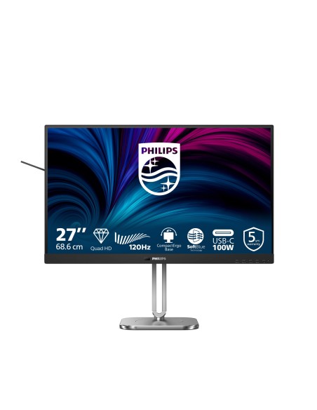 Philips 27B2U4601 00 pantalla para PC 68,6 cm (27") 2560 x 1440 Pixeles Quad HD LCD Gris Philips 27B2U4601 00 pantalla para PC 68,6 cm (27") 2560 x 1440 Pixeles Quad HD LCD Gris