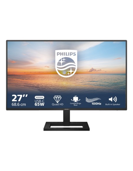 Philips 1000 series 27E1N1600AE 00 pantalla para PC 68,6 cm (27") 2560 x 1440 Pixeles Quad HD LCD Negro Philips 1000 series 27E1N1600AE 00 pantalla para PC 68,6 cm (27") 2560 x 1440 Pixeles Quad HD LCD Negro