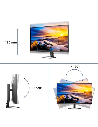 Philips 5000 series 27E1N5500LA 00 pantalla para PC 68,6 cm (27") 2560 x 1440 Pixeles Quad HD LCD Negro