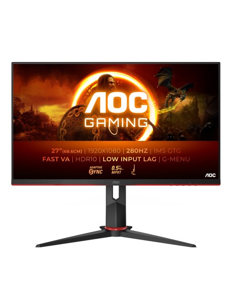 AOC G2 27G2ZN3 BK pantalla para PC 68,6 cm (27") 1920 x 1080 Pixeles Full HD LCD Negro, Rojo AOC G2 27G2ZN3 BK pantalla para PC 68,6 cm (27") 1920 x 1080 Pixeles Full HD LCD Negro, Rojo
