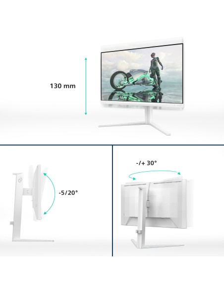 Philips Evnia 27M2N3201A 00 pantalla para PC 68,6 cm (27") 1920 x 1080 Pixeles Full HD LCD Blanco Philips Evnia 27M2N3201A 00 pantalla para PC 68,6 cm (27") 1920 x 1080 Pixeles Full HD LCD Blanco