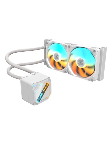 GIGABYTE GAMING 240 ICE Refrigeración Líquida para CPU - 2x120mm Ventiladores ARGB, mecanismo de enclavamiento deslizante,